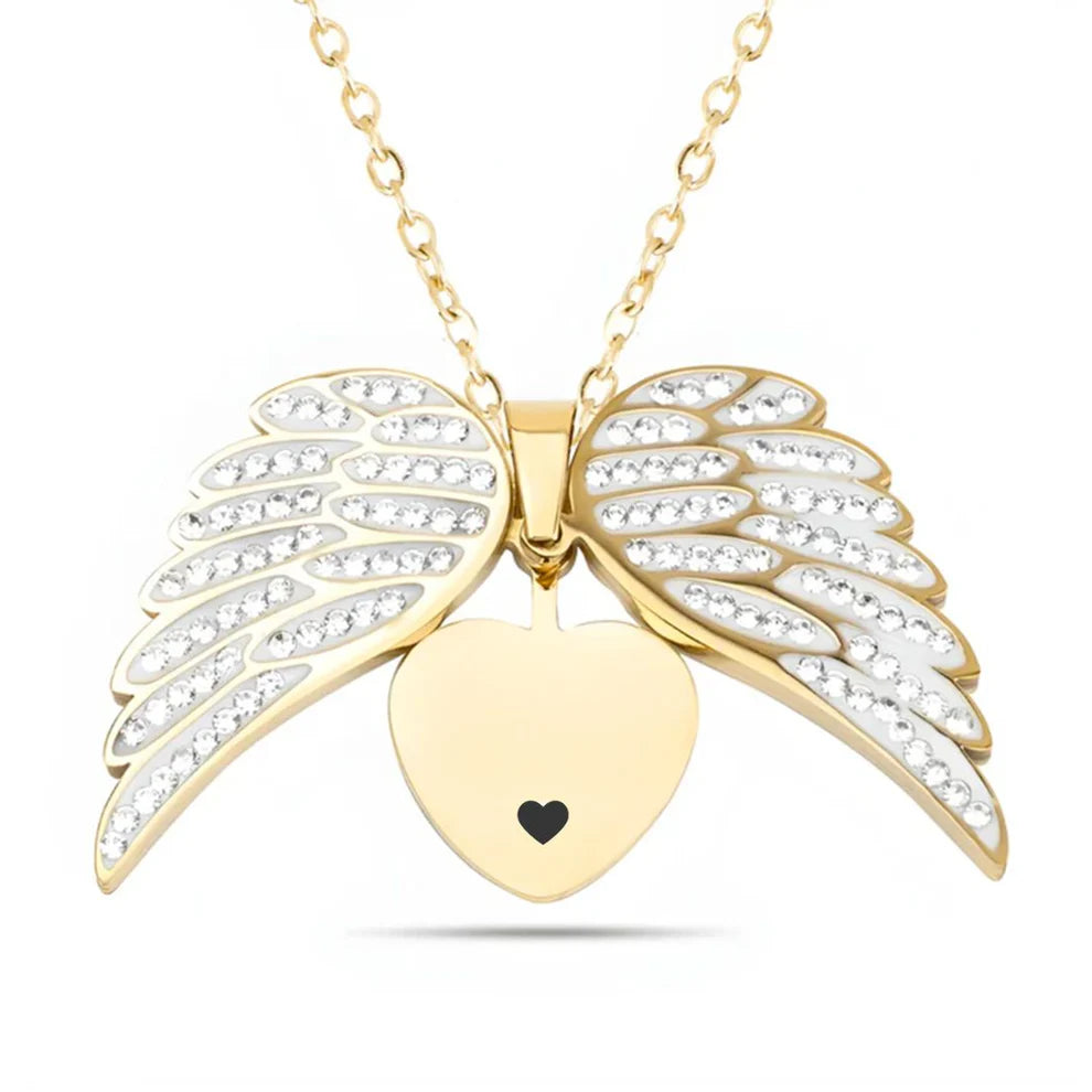 Adjustable Angel Ring "Crystal Wings"