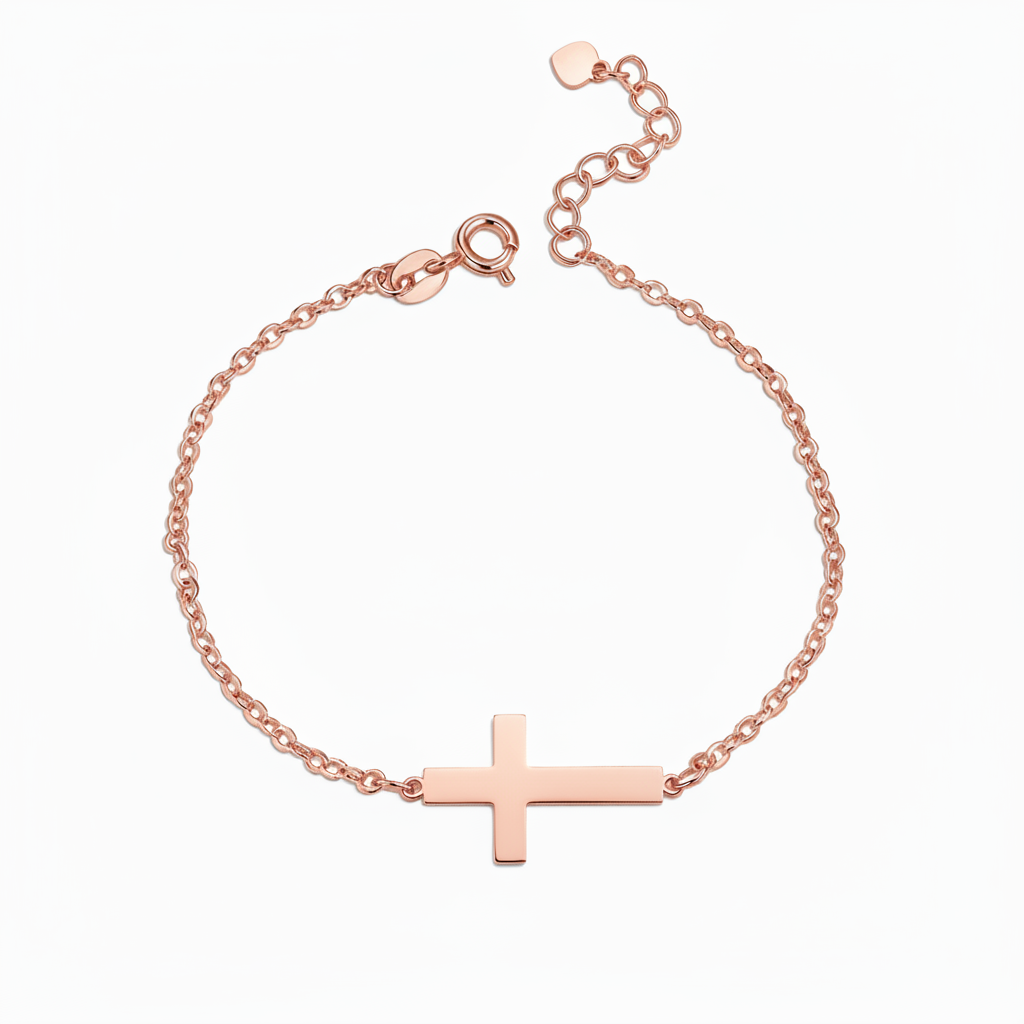 Pulsera con nombre "Cruz lateral"