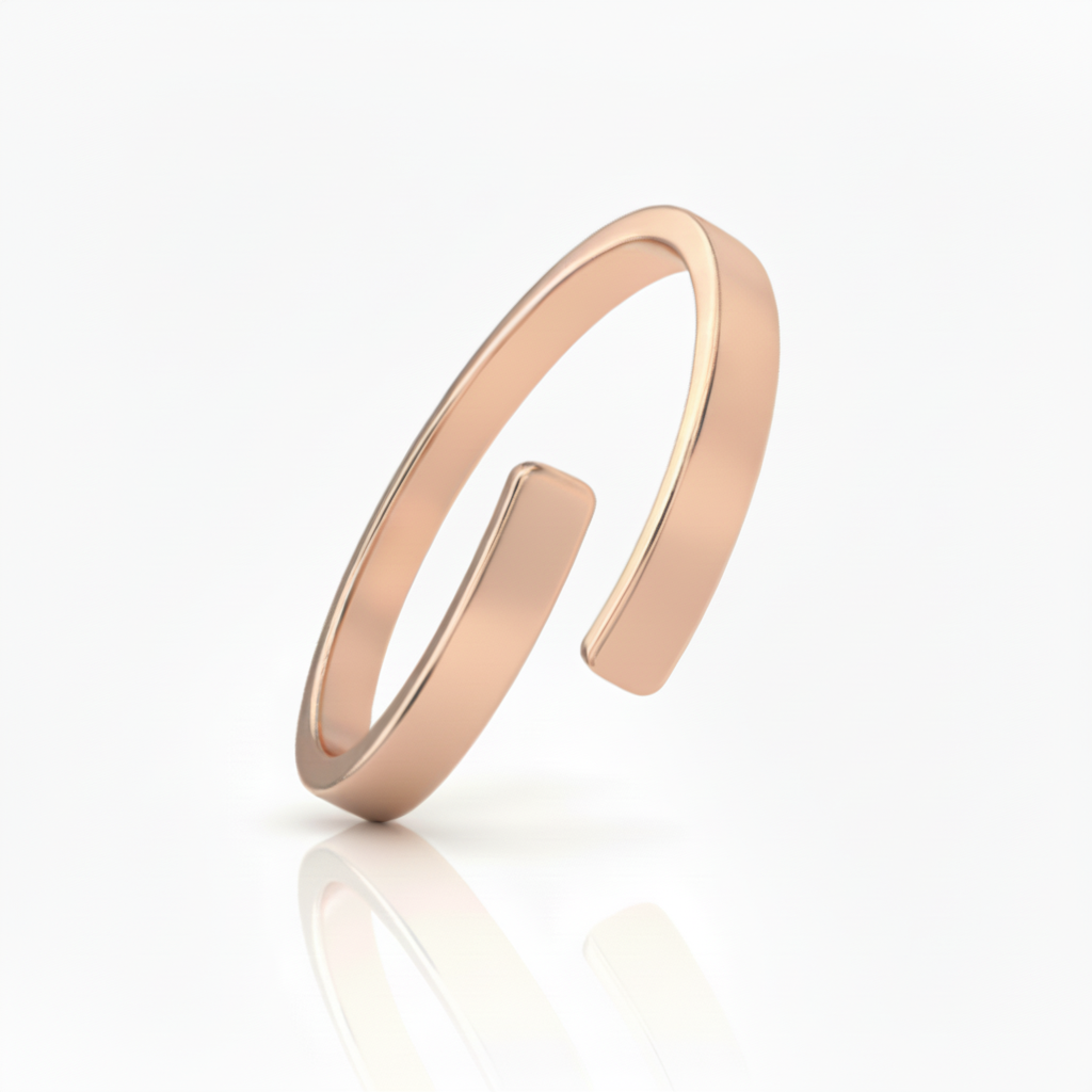 Anillo Ajustable con Iniciales "Alma Doble"