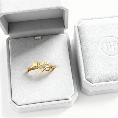 Anillo Ajustable con Nombre "Vínculo Eterno"