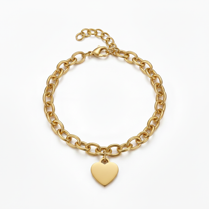 Pulsera Initial "Custom Hearts"