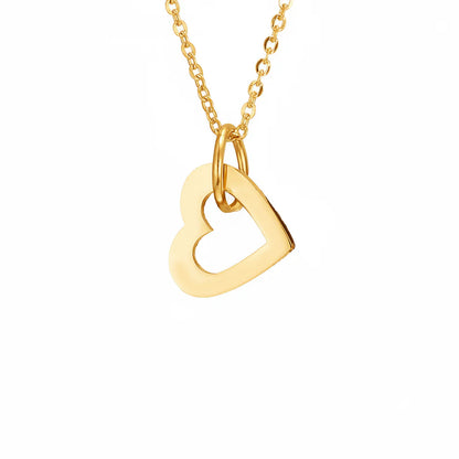 Name Necklace "Cascading Hearts"