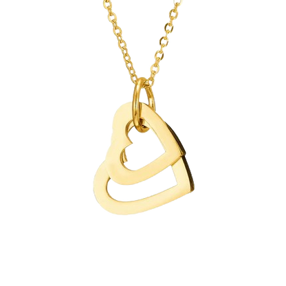 Name Necklace "Cascading Hearts"