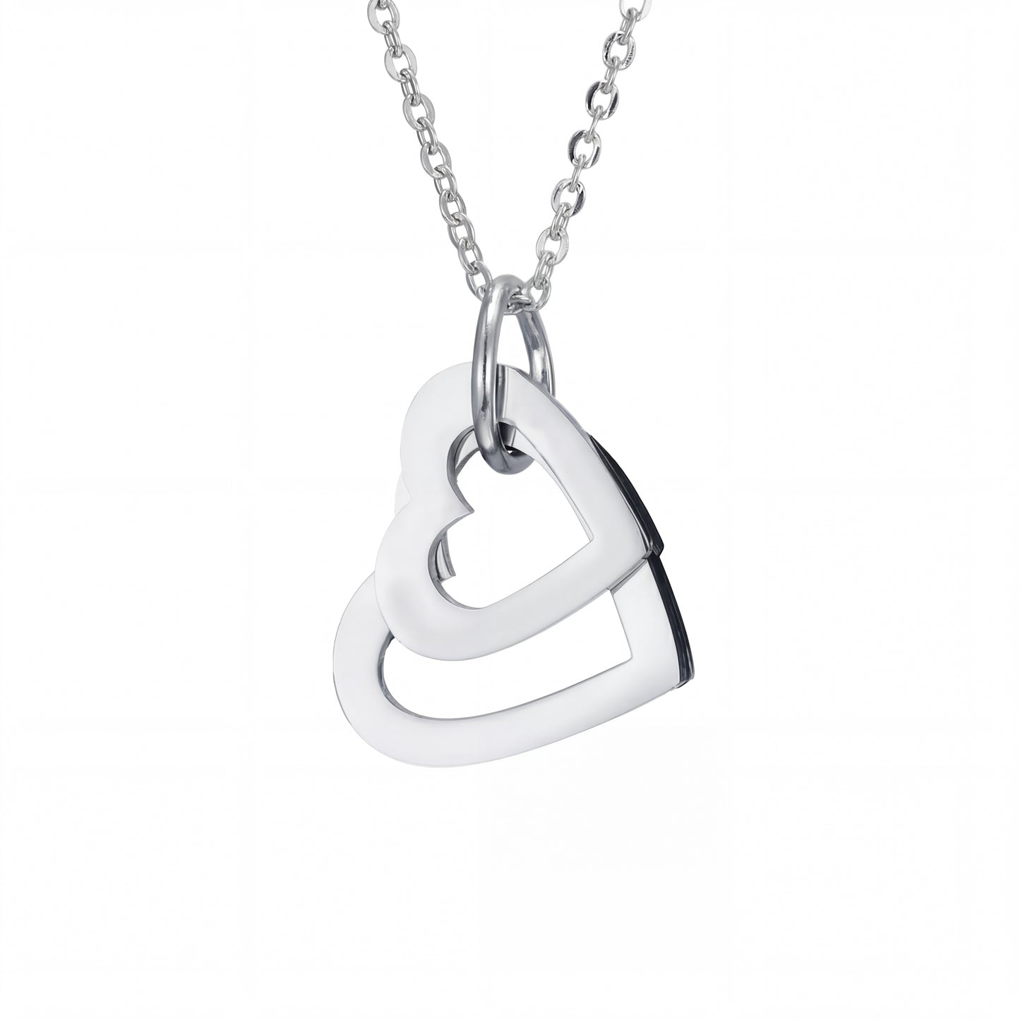 Name Necklace "Cascading Hearts"