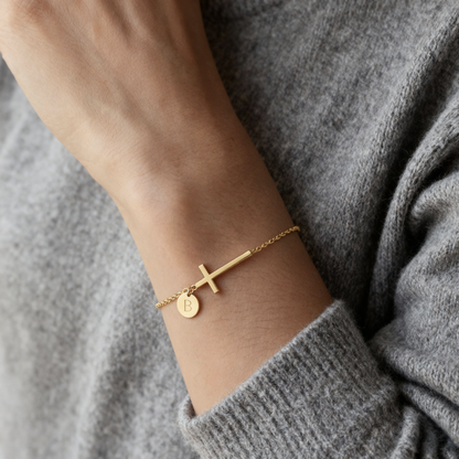 Pulsera Inicial "Cruz"