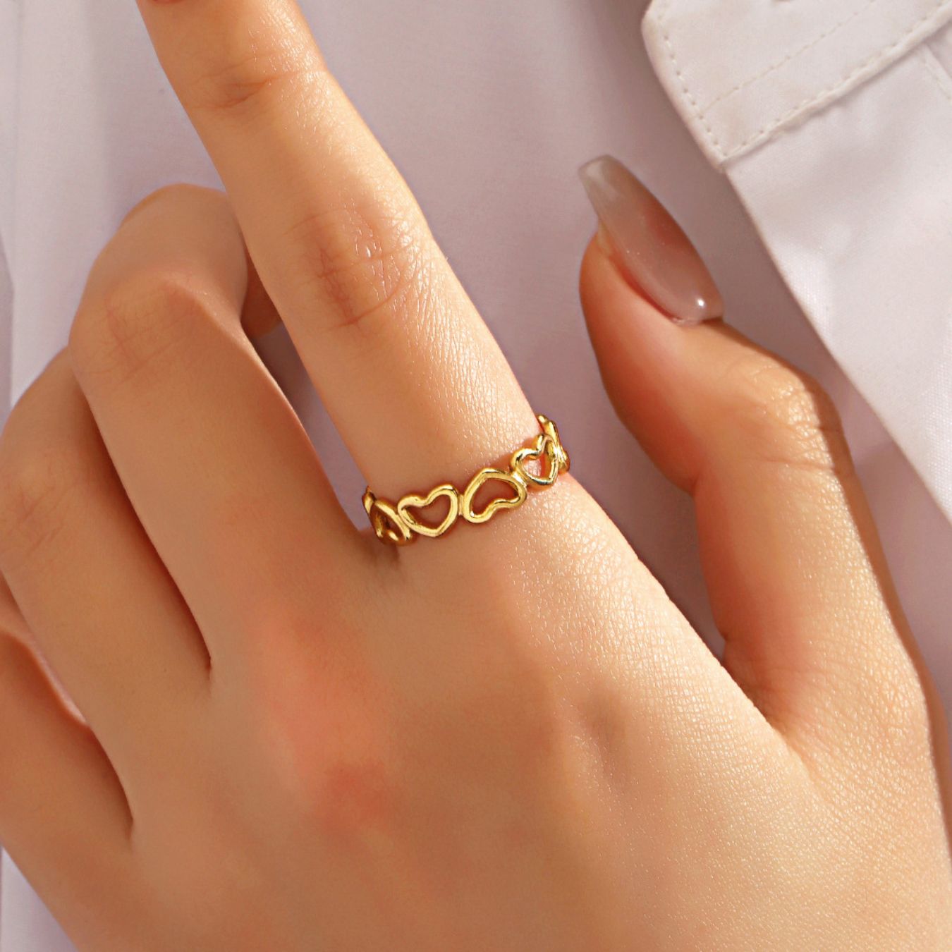 Anillo ajustable "Love Link"