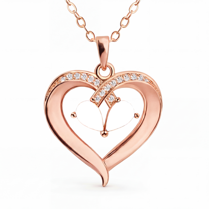 Name BirthStone Necklace "Golden Heart"