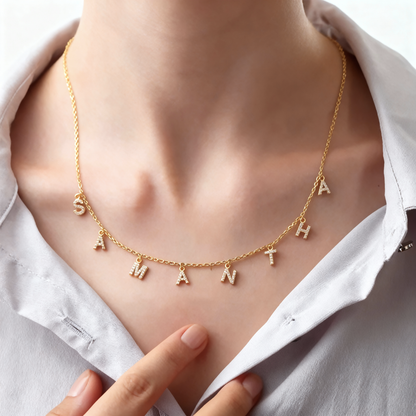 Collar con nombre "Sparkles"