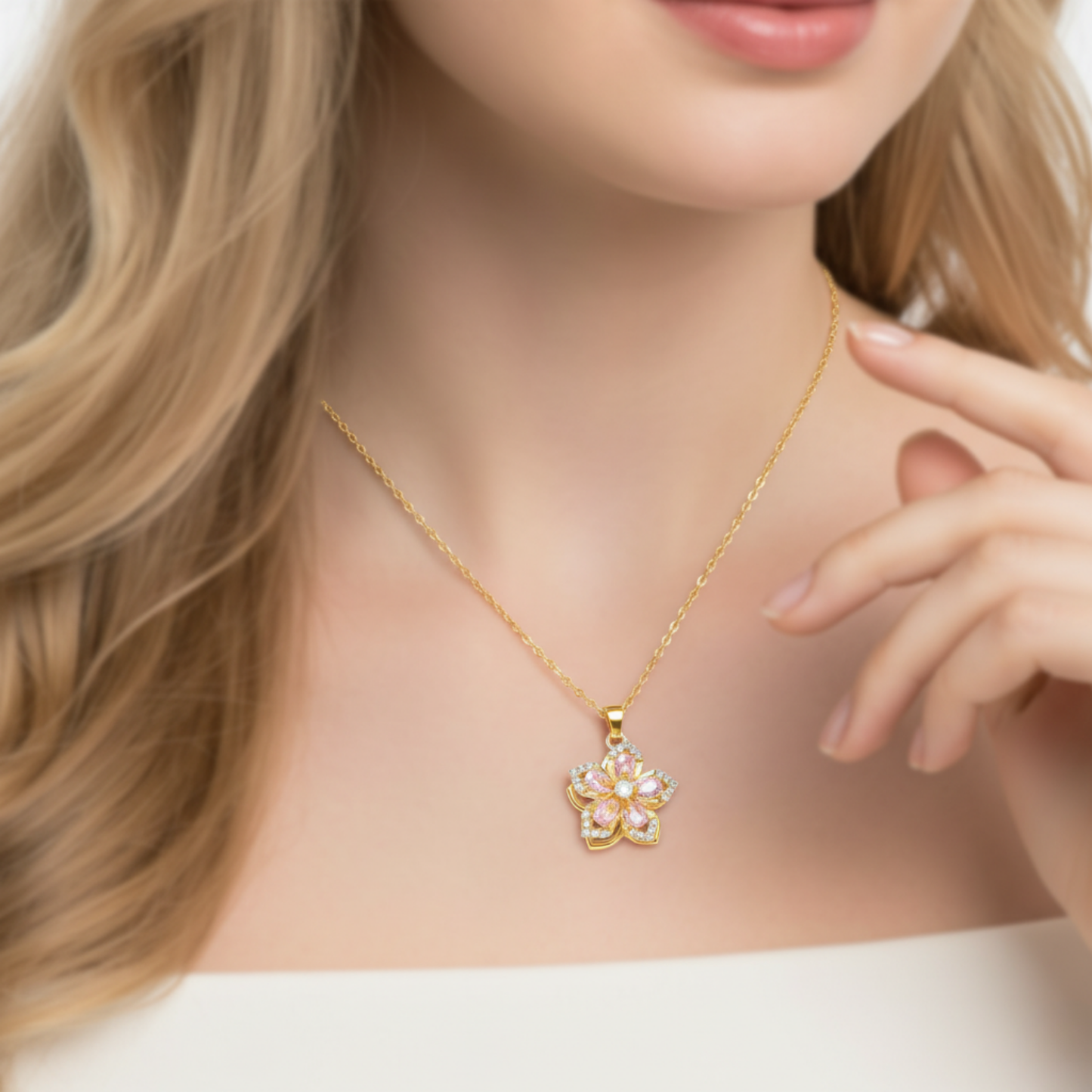 Collar "Twist & Bloom"