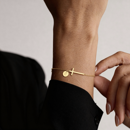 Pulsera Inicial "Cruz"