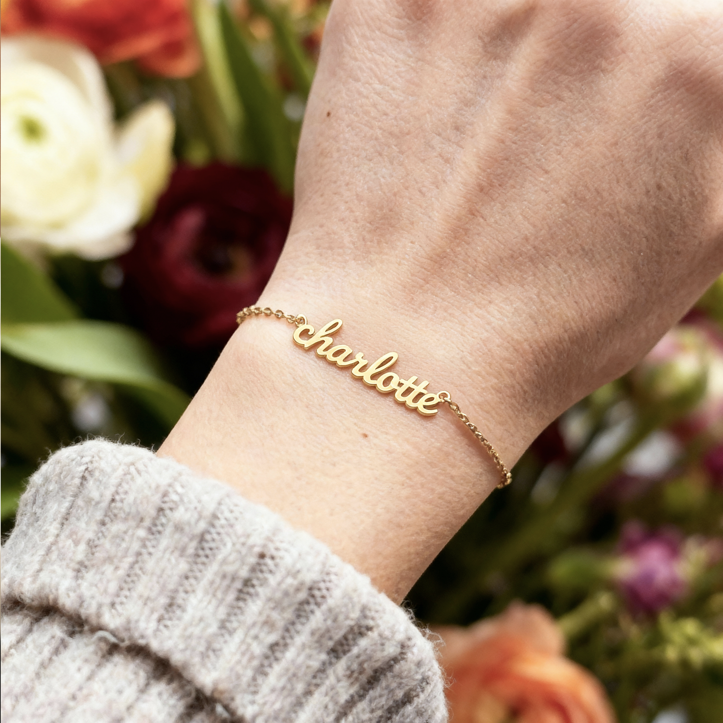 Pulsera con nombre "Wonderful"