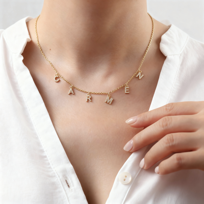 Collar con nombre "Sparkles"