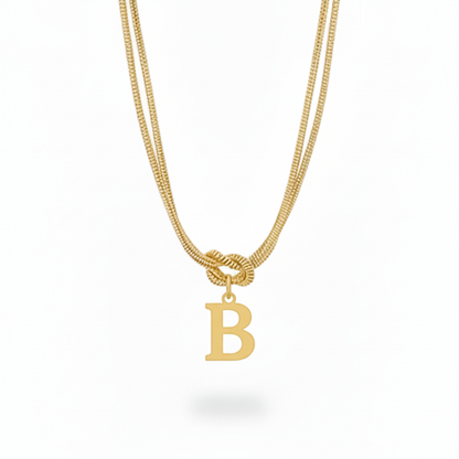 Collar Inicial "Nudo Alfabeto"