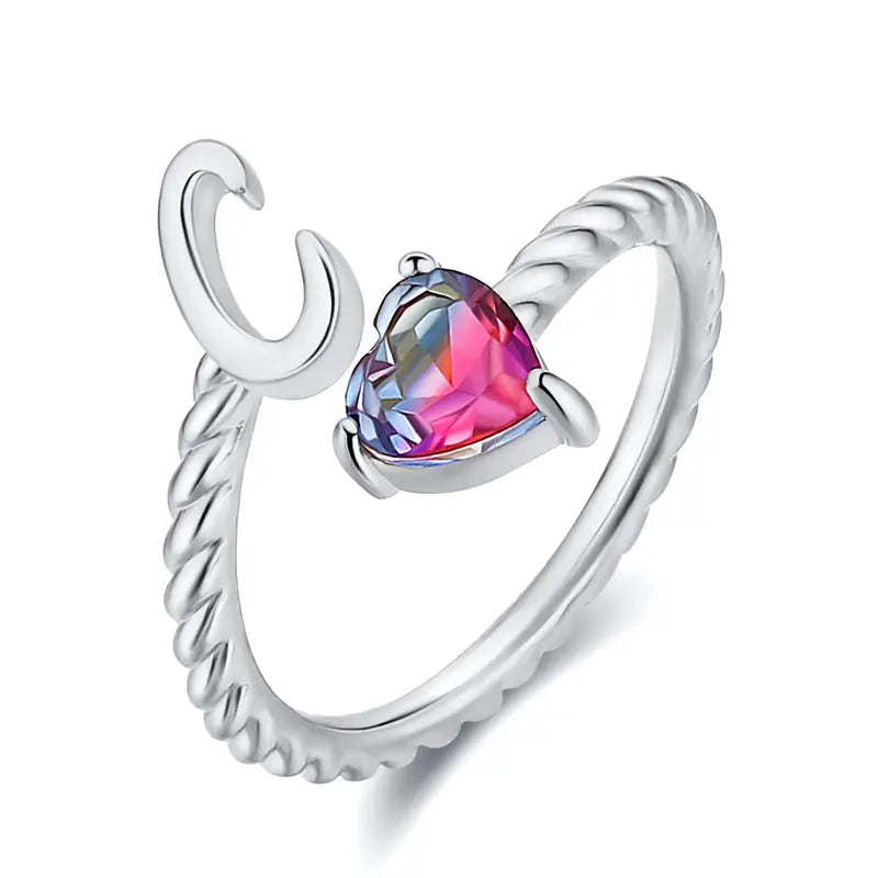 Anillo ajustable con nombre "Cola de sirena"