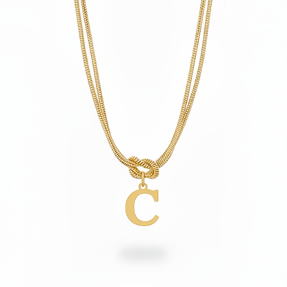 Collar Inicial "Nudo Alfabeto"