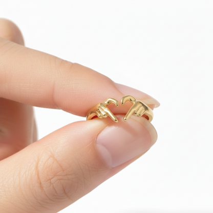 Anillo ajustable "Signo de amor"