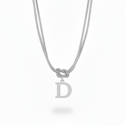 Collar Inicial "Nudo Alfabeto"
