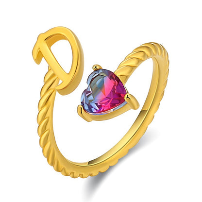 Anillo ajustable con nombre "Cola de sirena"