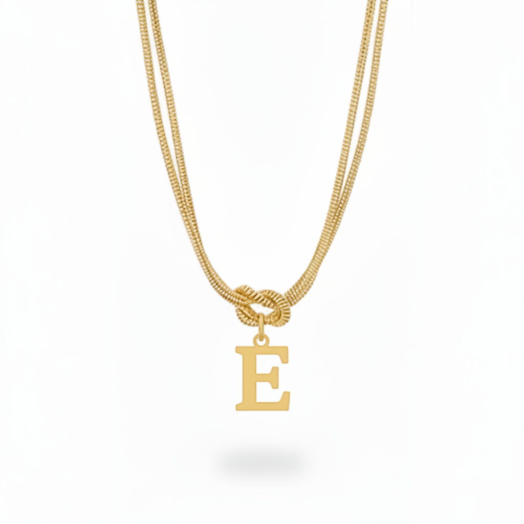 Collar Inicial "Nudo Alfabeto"