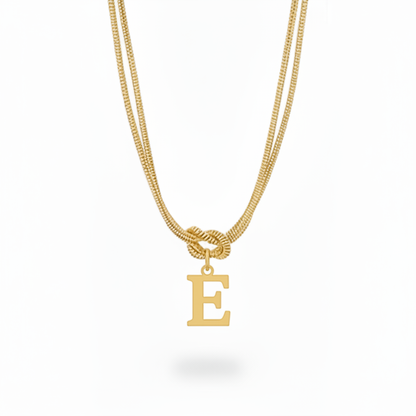 Collar Inicial "Nudo Alfabeto"