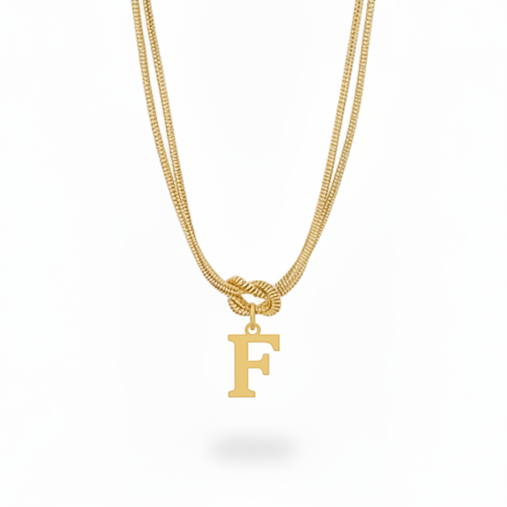Collar Inicial "Nudo Alfabeto"