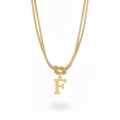 Collar Inicial "Nudo Alfabeto"