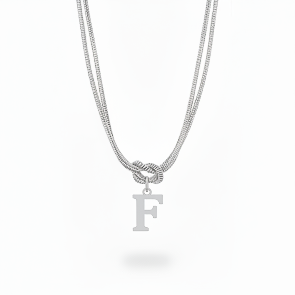 Collar Inicial "Nudo Alfabeto"
