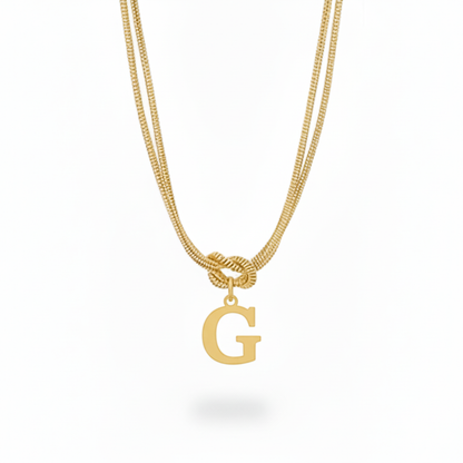 Collar Inicial "Nudo Alfabeto"
