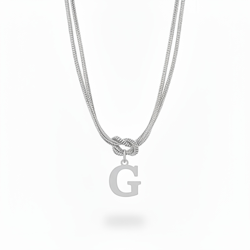 Collar Inicial "Nudo Alfabeto"