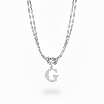 Collar Inicial "Nudo Alfabeto"