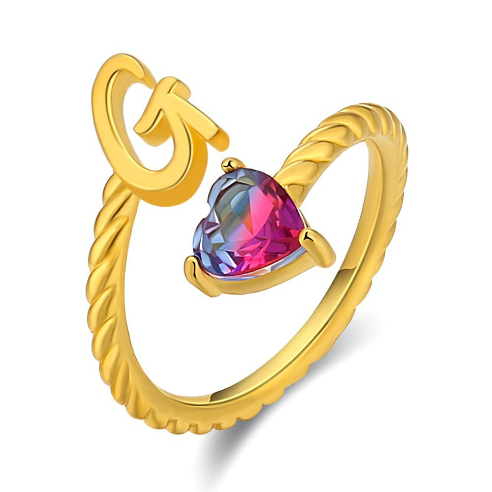 Anillo ajustable con nombre "Cola de sirena"