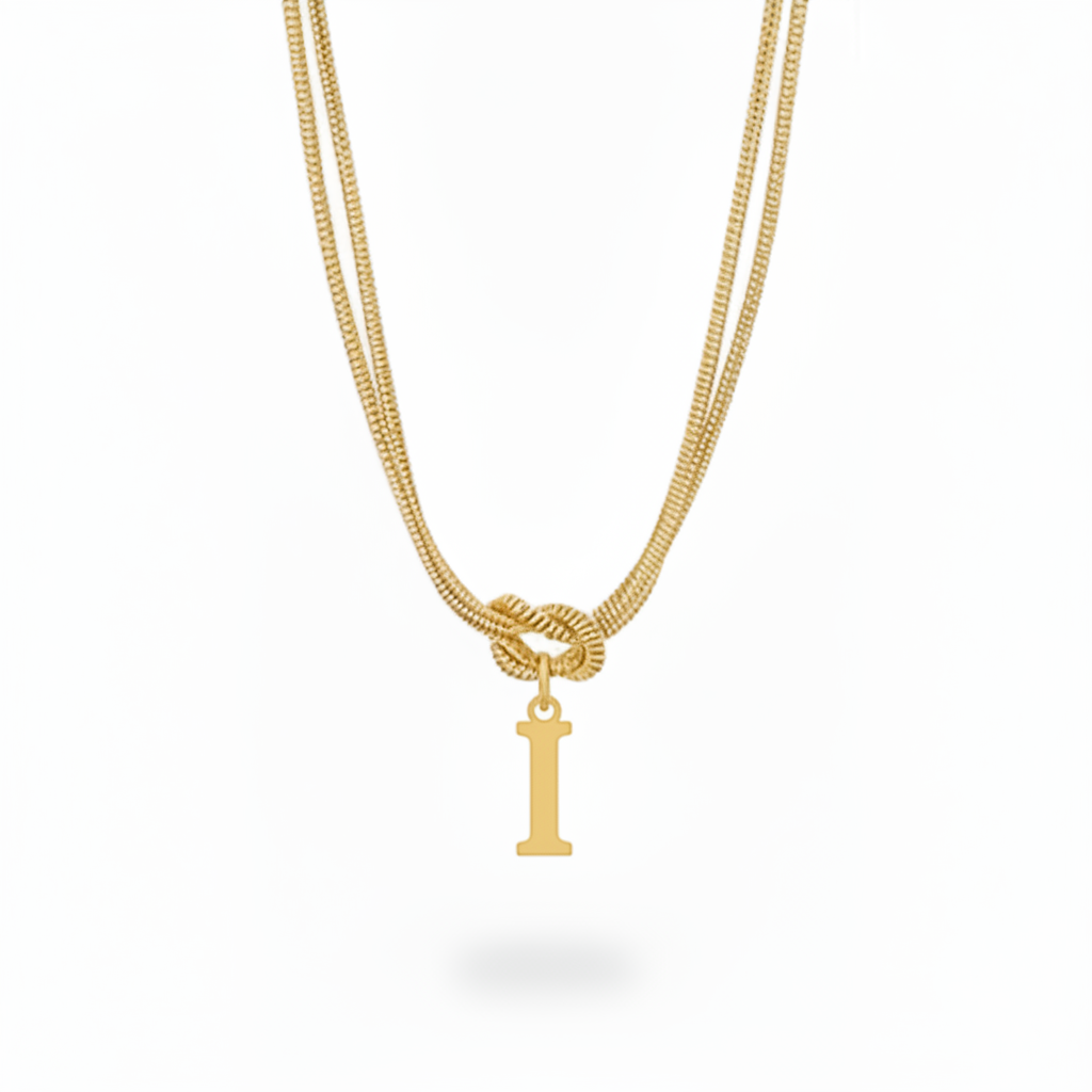 Collar Inicial "Nudo Alfabeto"