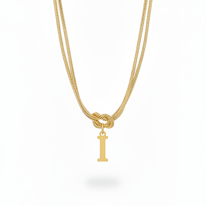 Collar Inicial "Nudo Alfabeto"