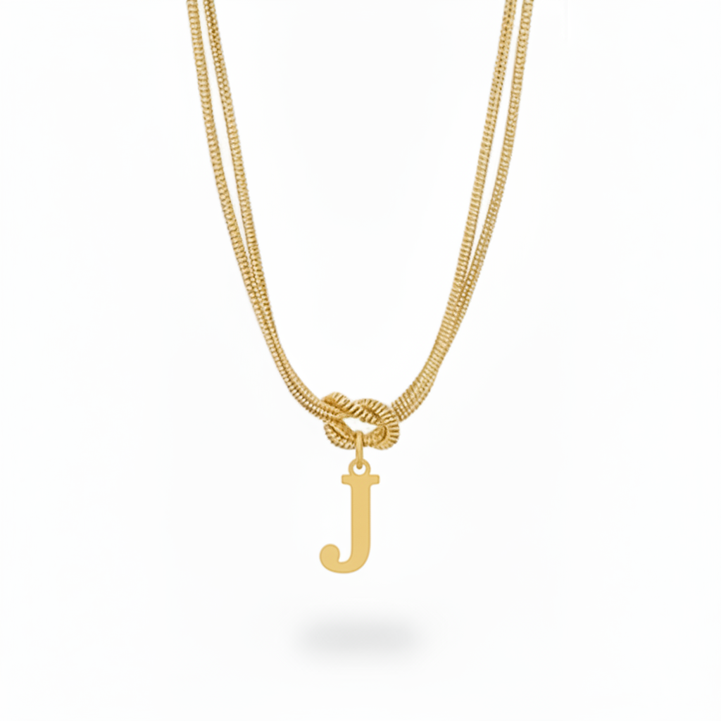 Collar Inicial "Nudo Alfabeto"