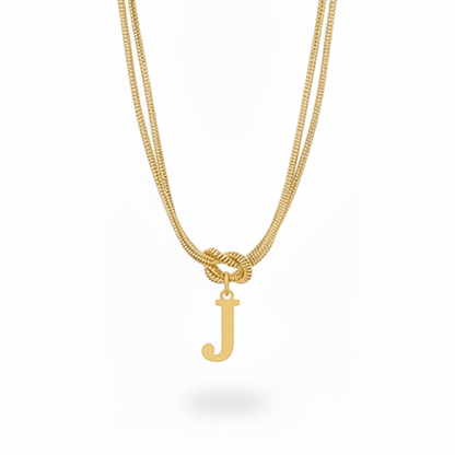 Collar Inicial "Nudo Alfabeto"