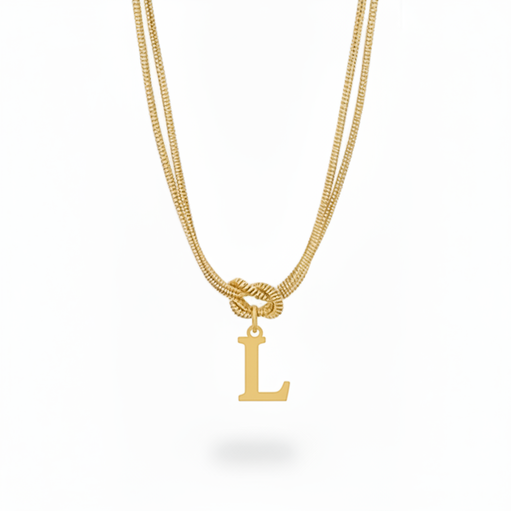 Collar Inicial "Nudo Alfabeto"