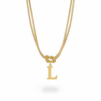 Collar Inicial "Nudo Alfabeto"