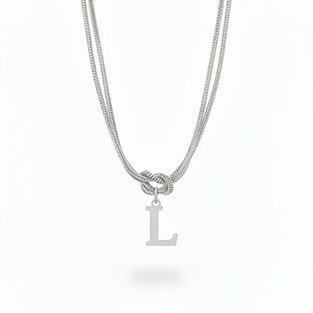 Collar Inicial "Nudo Alfabeto"