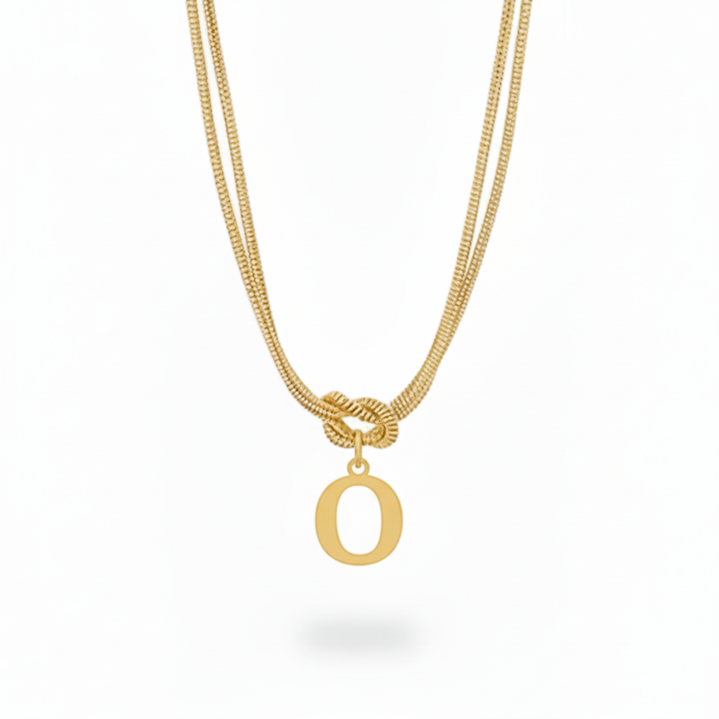 Collar Inicial "Nudo Alfabeto"