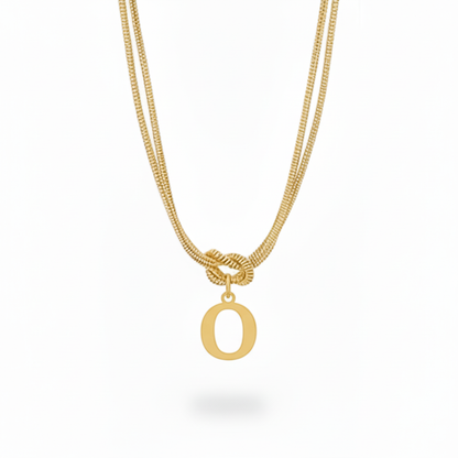 Collar Inicial "Nudo Alfabeto"