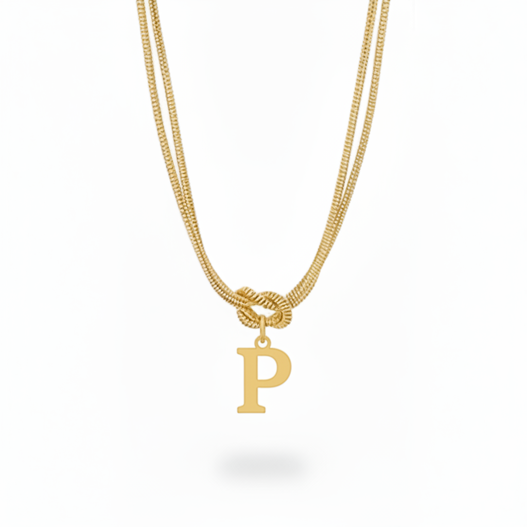 Collar Inicial "Nudo Alfabeto"