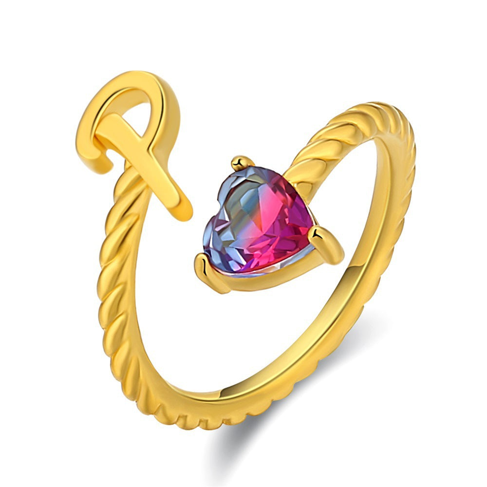 Anillo ajustable con nombre "Cola de sirena"