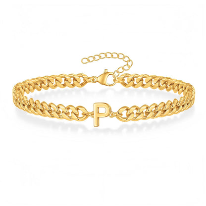 Pulsera Inicial "Curb Letter"