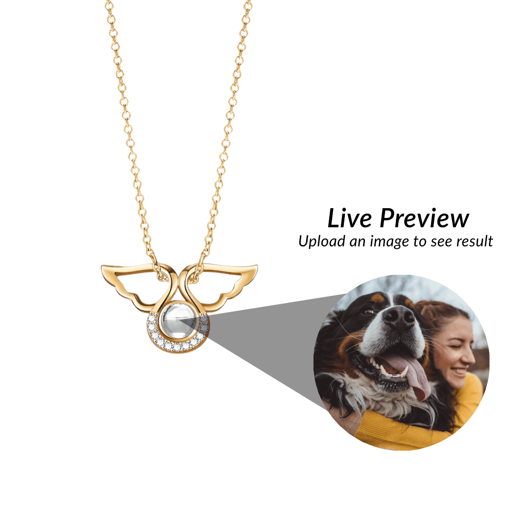 Collar de proyección "Alas de ángel"