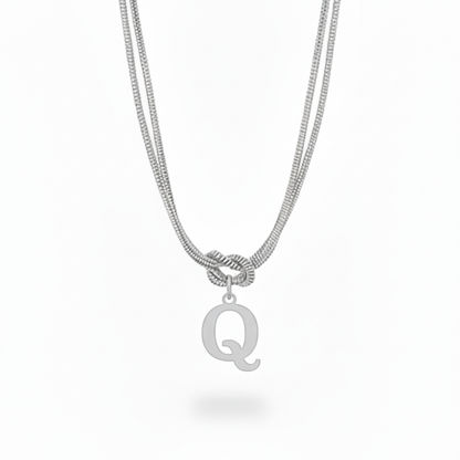 Collar Inicial "Nudo Alfabeto"