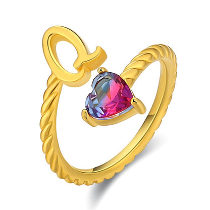 Anillo ajustable con nombre "Cola de sirena"