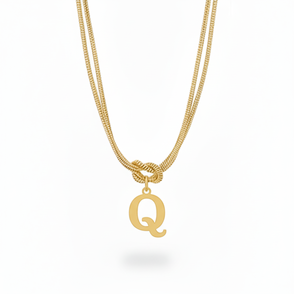 Collar Inicial "Nudo Alfabeto"