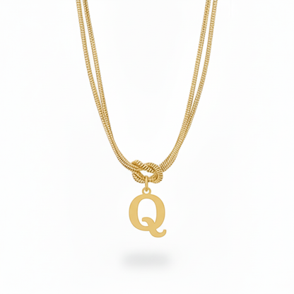 Collar Inicial "Nudo Alfabeto"