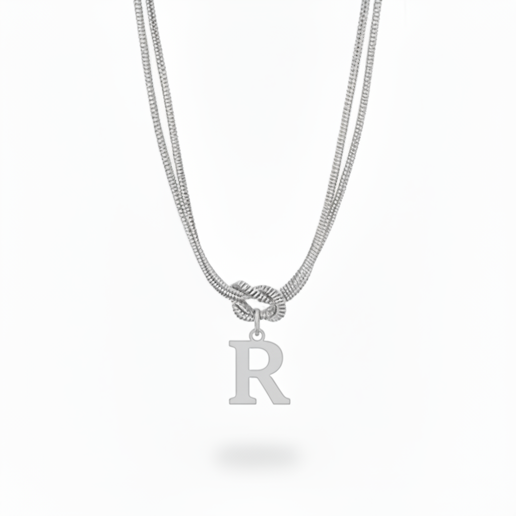 Collar Inicial "Nudo Alfabeto"