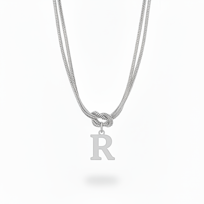 Collar Inicial "Nudo Alfabeto"